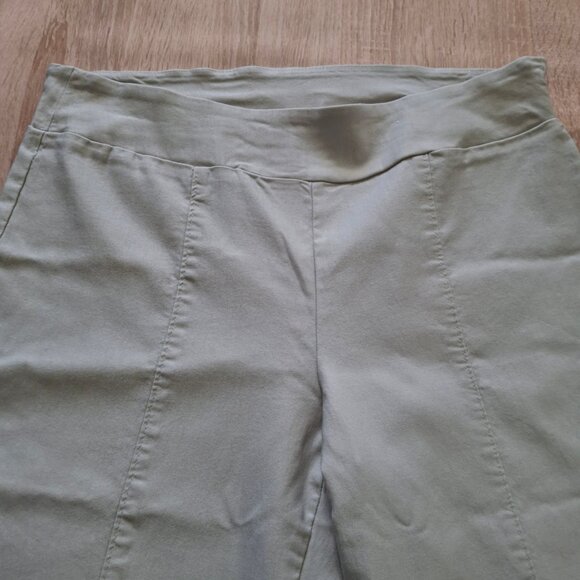 Women's Chapter One Beige Pullon Stretch Cropped Tapered Pants Size 10 Cropped - Picture 5 of 9
